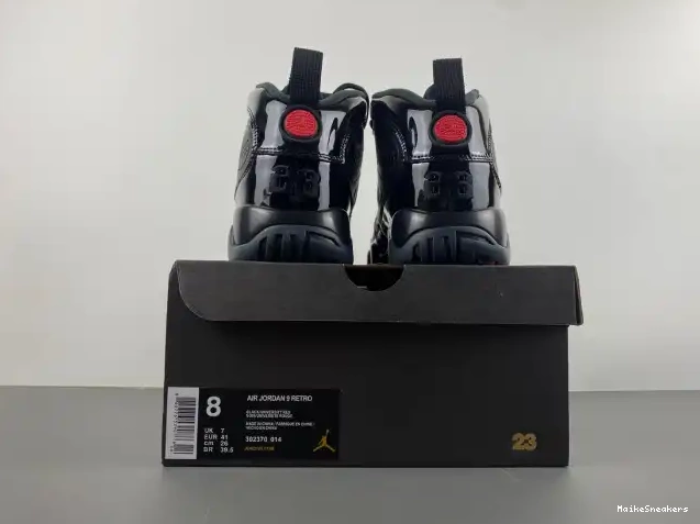 MaikeSneakers Bred 9 302370-014 Retro Patent Air Jordan 0606